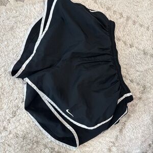 Nike Black Athletic Shorts with White Trim